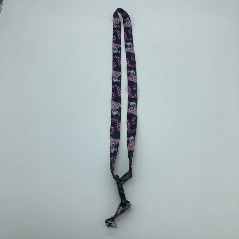 COPY - Disney Ursula purple lanyard detachable ring